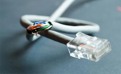 damaged ethernet cable
