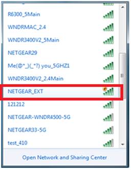 Connect PC toNetgear_EXT