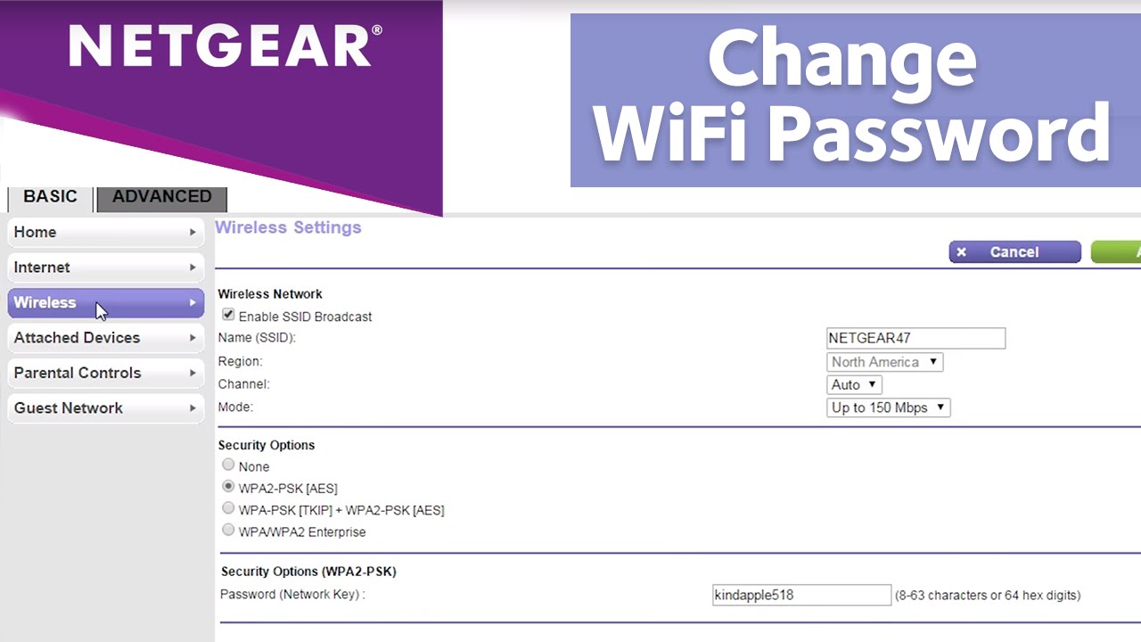 Change Netgear EX6250 Password